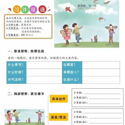 四里店镇完全小学三4班《放风筝》—田野