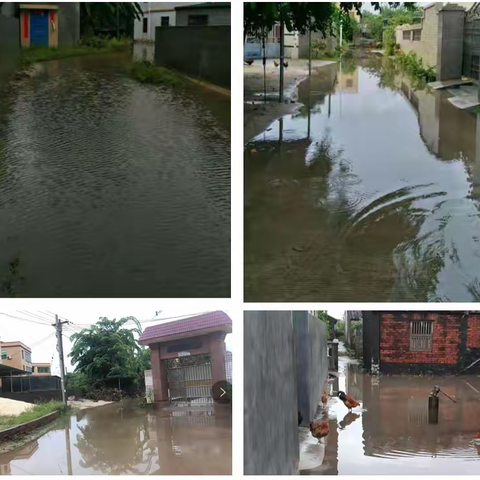 传忠社区迅速解决村庄暴雨积水问题