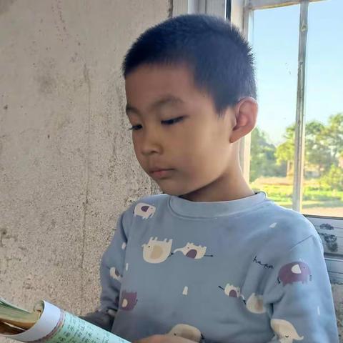 移陂小学二年级丁锦洲小朋友读书掠影