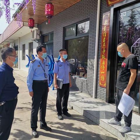 长青派出所开展疫情防控联合监督检查工作