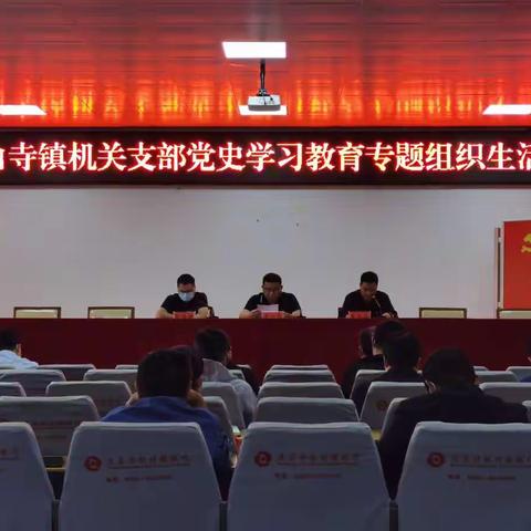 白寺镇机关党支部召开党史学习教育专题组织生活会
