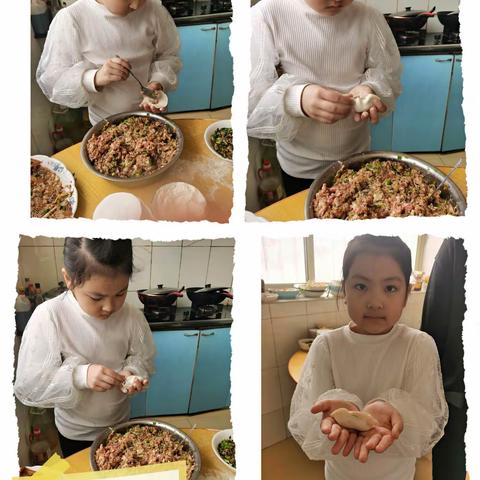“五育并举”劳动先行——大洼区实验小学一年六班董芊依同学寒假劳动纪实