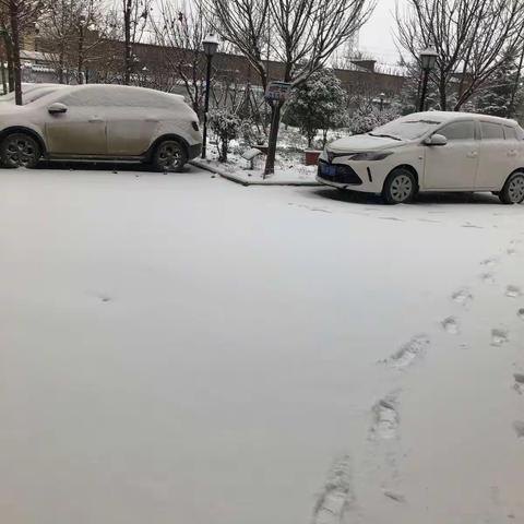 积极消除院中积雪，确保群众就医安全