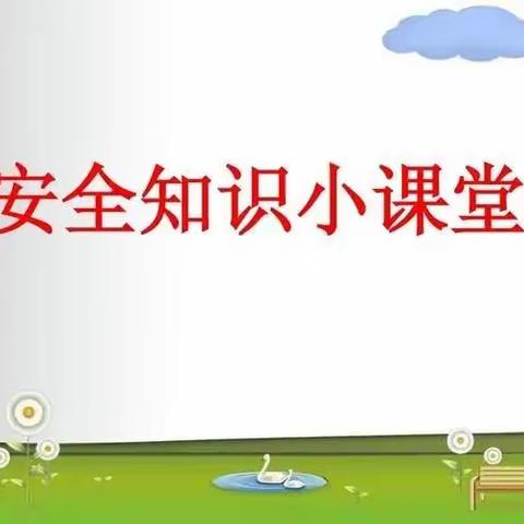 八里营镇第一中心幼儿园安全小课堂