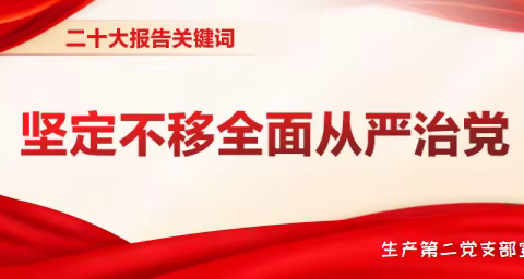 【二十大报告关键词】 坚定不移全面从严治党