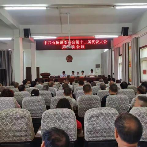 中共石桥镇委员会第十二届代表大会第四次会议胜利闭幕