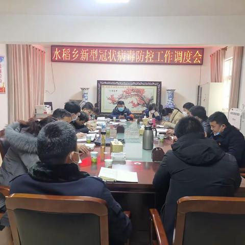 水稻乡召开新型冠状病毒防控工作调度会