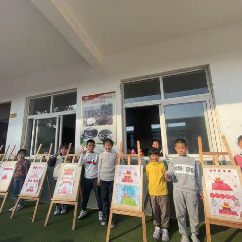 喜迎二十大  绘画颂党恩—新区实验小学第二分校尤庄小学红色主题活动