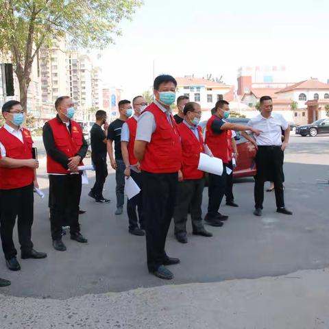 县委常委、常务副县长宋自立现场调度第八网格创城工作