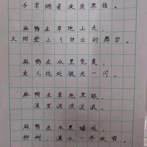 仿写徐志摩《花牛歌》——四（二）班现代诗初试