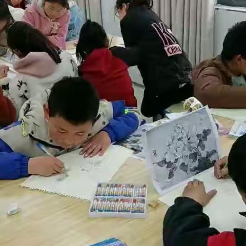 金色童年，快乐成长—火店镇田集学校七色花美术社团活动剪影