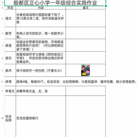 综实零起点     多彩绘生活——殷都区正心小学一年级组创新实践作业活动展