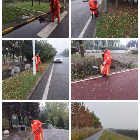 雨后及时行动，恢复道路洁净