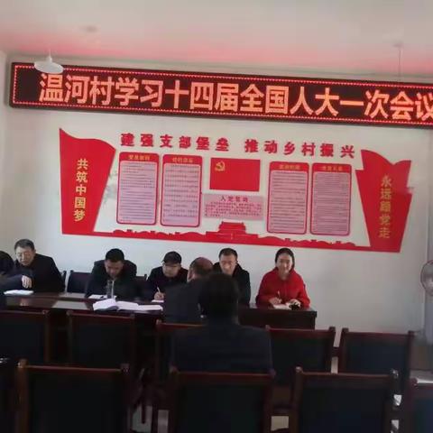 踔厉奋发 笃行不怠——温河村掀起学习全国“两会”精神热潮