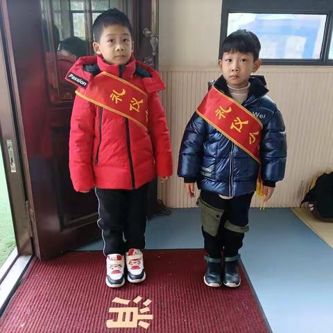 幼儿园的冬天。