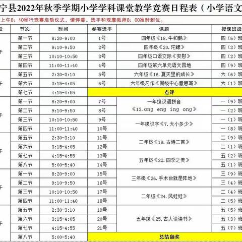 三尺讲台育桃李，精品课堂研促教——富宁县谷拉乡中心学校“小学学科课堂教学竞赛”活动