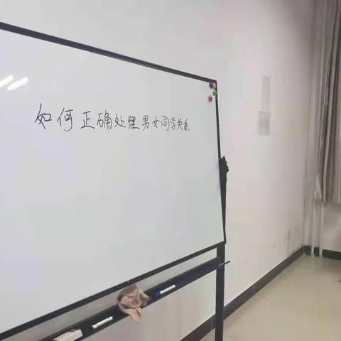 中职幼保一班主题班会《正确处理男女同学的关系》
