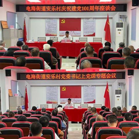 电海街道安乐村开展“重温红色记忆，传承爱国精神”主题党日活动