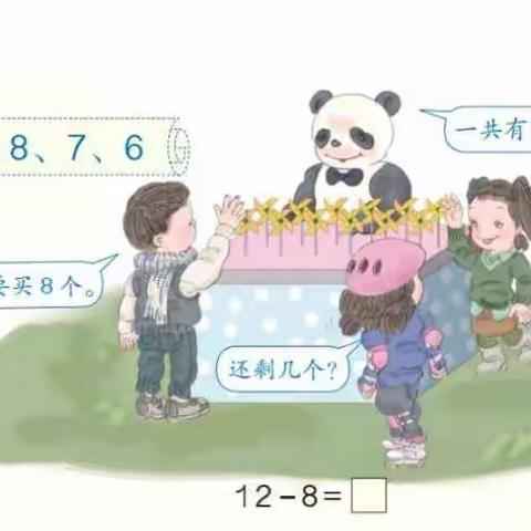 (人教版)一年级数学下册第二单元第三课《十几减8》