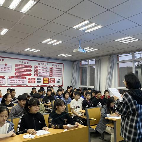 大台中学举行“一字一句中国话 一言一行中国话”朗诵比赛