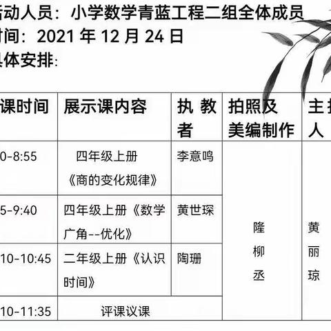 奋斗青春，携手共进——灵马镇小学数学青蓝二组第二次研训活动