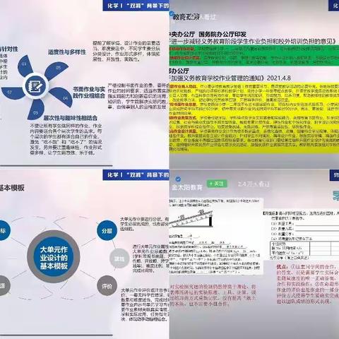 凝心聚力，匠心相传——文安县第六中学物理化学教师参加“双减”背景下的高效作业设计培训活动