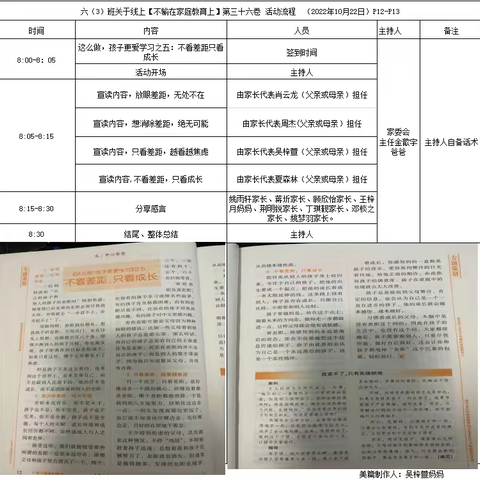 《不看差距，只看成长》——丹阳市吴塘实验学校六（3）班第二期线上读书会