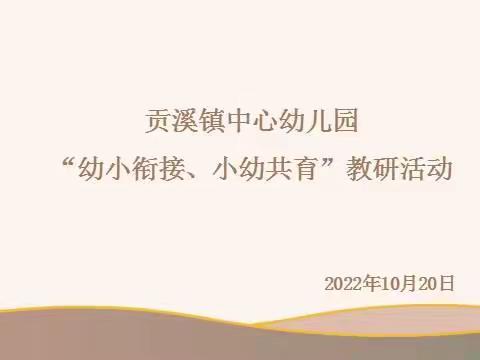 贡溪镇中心幼儿园《幼小衔接 小幼共育》教研活动