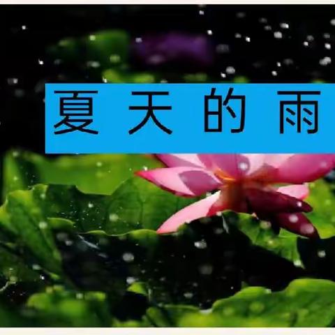 夏天的雨，片段描写雨前、雨中、雨后的景象，从看到的、听到的、感受到的入手。