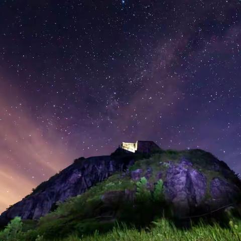 祝融峰观绝美日月星辰