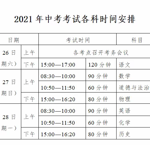 海城三中2021年中考致考生和家长的一封信