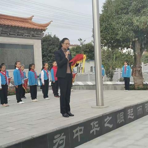 鹿城小学云荫寺校区第13周三（5）班升旗仪式