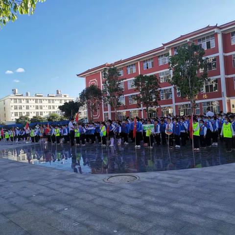 鹿城小学云荫寺校区第八周升旗仪式