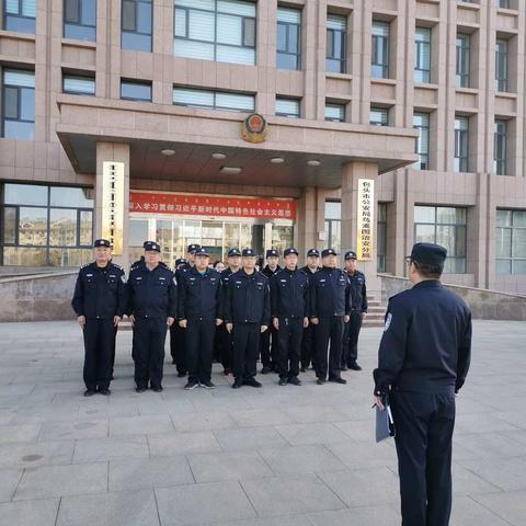 乌素图治安分局持续开展“晨练晚学”  锻造公安铁军