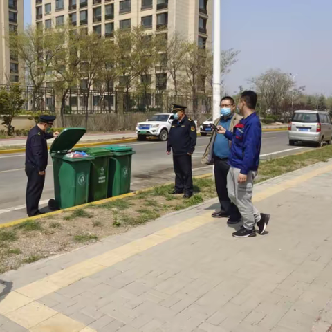 【红岛中队】加强城市生活垃圾分类执法工作