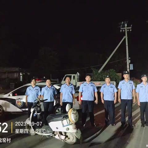 桐乡街道常态化夜间巡逻工作