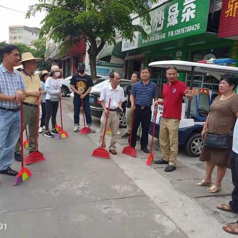 儋州市农业农村局开展“四爱”卫生大扫除，干干净净迎“五一”行动。