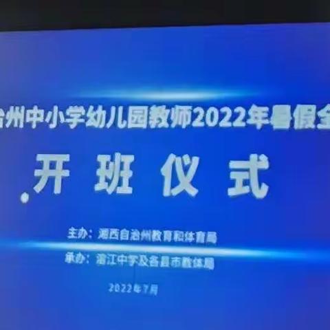 花垣县2022年中小学幼儿园教师暑期全员培训