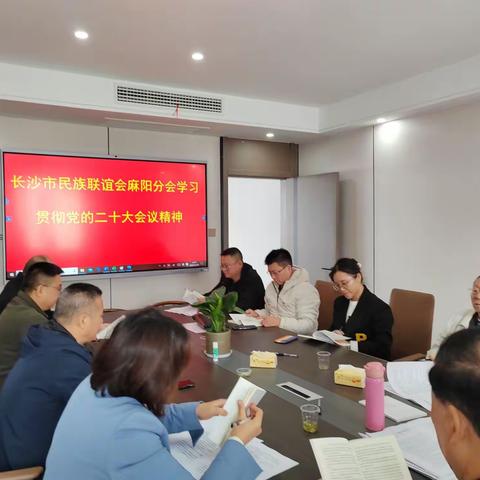 【学习宣传贯彻党的二十大精神】市民族联谊会麻阳分会召开学习贯彻党的二十大精神会议