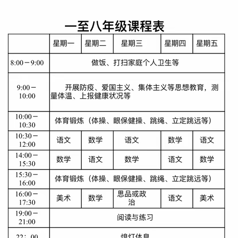 八年级网课一周小结