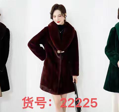 高端貂绒鹿皮绒皮草一体大衣特卖货源