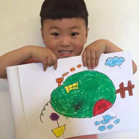 🖌️快乐暑假第五天--西瓜房子、捉蝴蝶🖌️