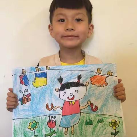 🖌️快乐暑假第二天--晾衣服、🌛妈妈🖌️