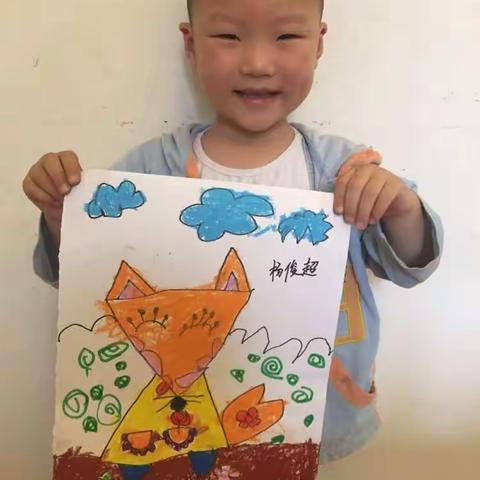 🖌️快乐暑假第四天--小狐狸、小猫钓鱼🖌️