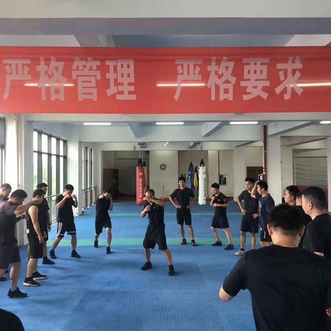 特警支队集中开展散打搏击专项训练