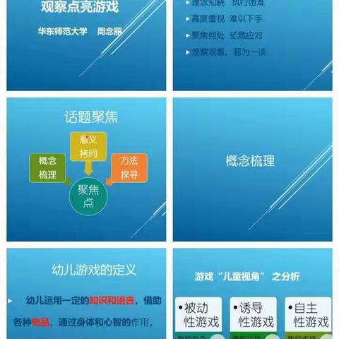 【学前双普.安全优质】西安高新区第十九幼儿园“名校+”教育联合体《观察点亮游戏》培训