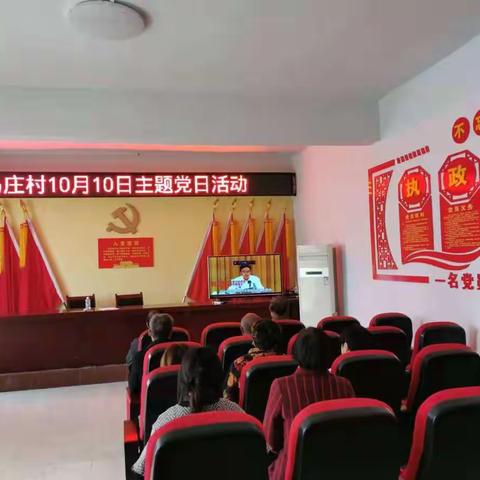 马庄村十月份主题党日活动