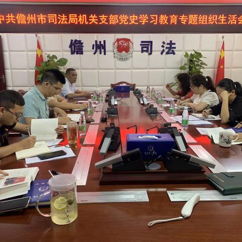 中共儋州市司法局机关支部召开党史学习教育专题组织生活会