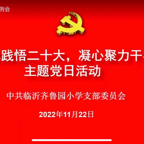 “学思践悟二十大，凝心聚力干实事”主题党日活动