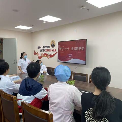 海口市妇幼保健院国兴产科党支部开展“学习党的二十大精神，永远跟党走”主题党日活动